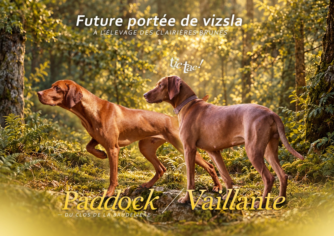 Une magnifique portée à venir
